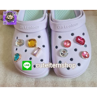 Shoes Charm Jibbitz gem เพชร สายลูกปัด 👟ตุ๊กตาติดรองเท้า พร้อมส่ง ✨สั่ง 5 แถม 1✨ตัวแถมทางร้านสุ่มให้นะคะ