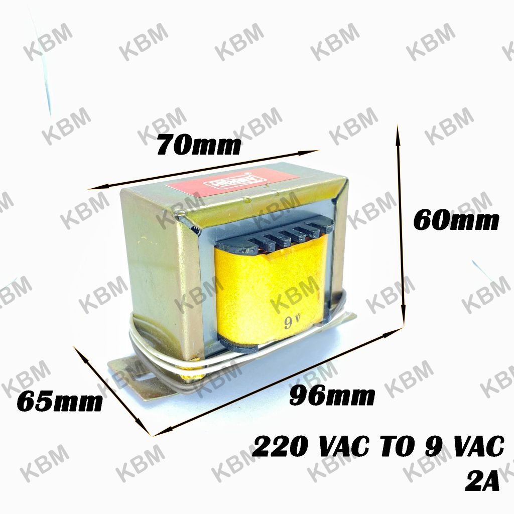 Transformer หม้อแปลงไฟฟ้า Input 220VAC Output 9VAC 9-0-9VAC 12-0-12VAC 15VAC 15-0-15VAC 17VAC 17-0-1