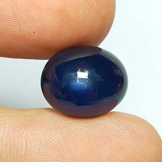 พลอย แซฟไฟร์ ไพลิน ธรรมชาติ แท้ ( Natural Blue Sapphire ) 12.76 กะรัต