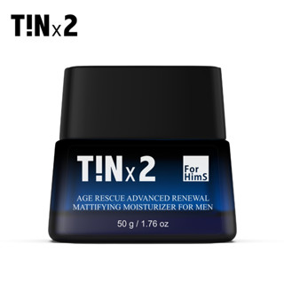 TINx2 AGE RESCUE ADVANCED RENEWAL MOISTURIZER FOR MEN 50g./ TINx2 เอจ เรสคิว แอดวานซ์ รีเนวอล มอยส์เจอร์ไรเซอร์ ฟอร์ เมน