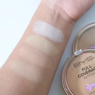 BYS Cosmetics Full Coverage Matte Base Pressed Powder 8 g. (4 เฉดสี) แป้งพัฟเนื้อแมตต์ คุมความมัน"