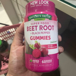 Natures Truth Super Food Beet Root + Black Pepper Gummies - 60 ct