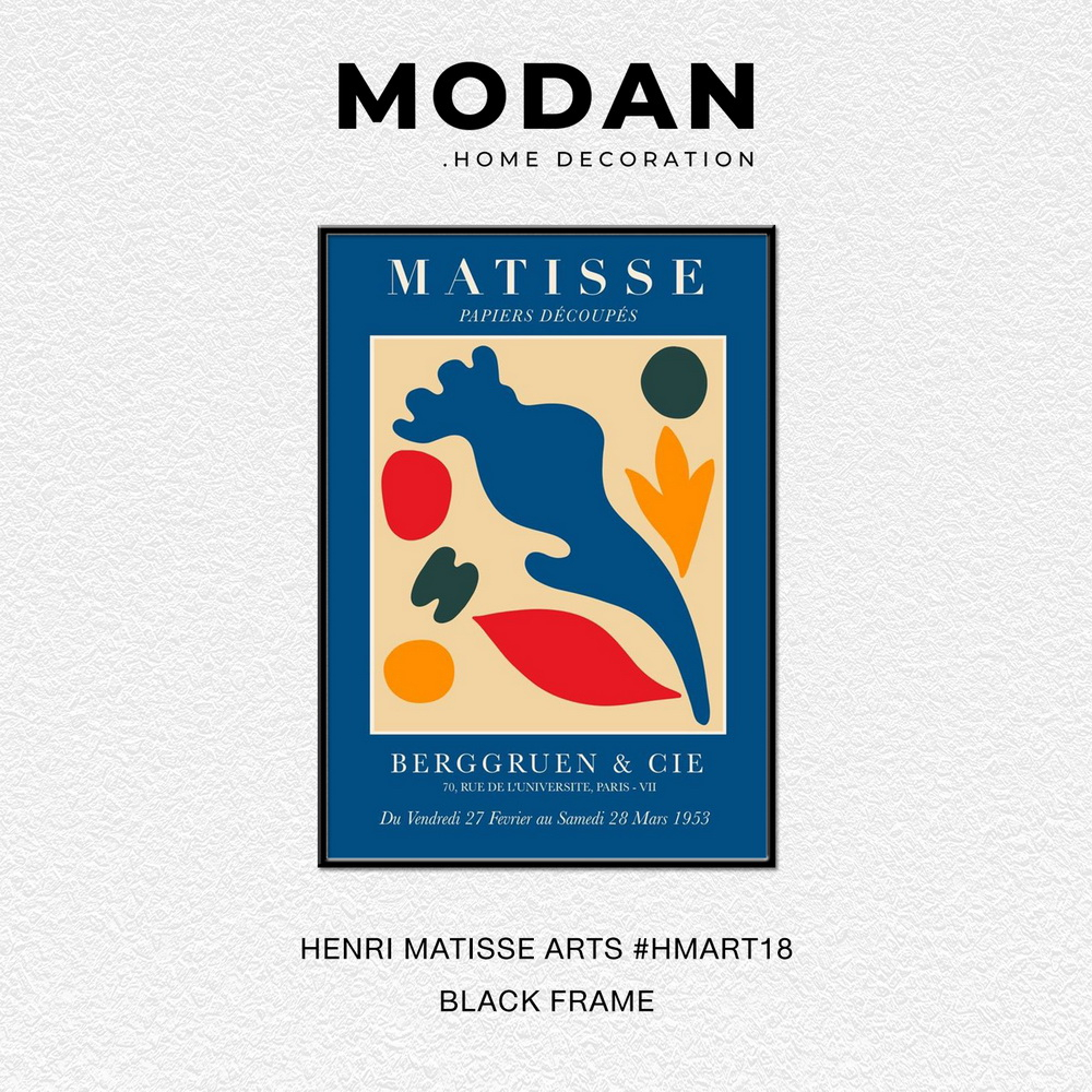 ⚡ พร้อมจำหน่าย ⚡ MODAN ภาพตกแต่งบ้านสไตล์โมเดิร์น HENRI MATISSE ART รหัส HMART18
