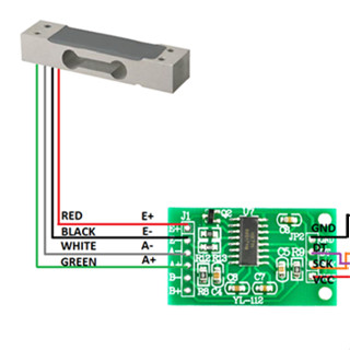 HX711 Weight Sensor Amplifier Module Dual Channel HX711 For load cell