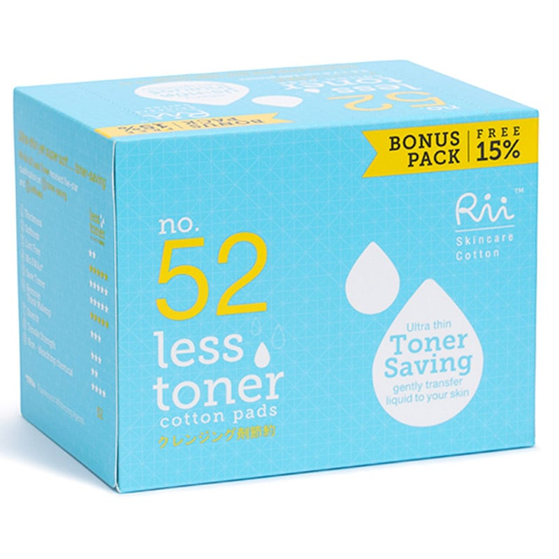 สำลีแผ่นเช็ดหน้า สำลีสำหรับโทนเนอร์ Rii No.52
