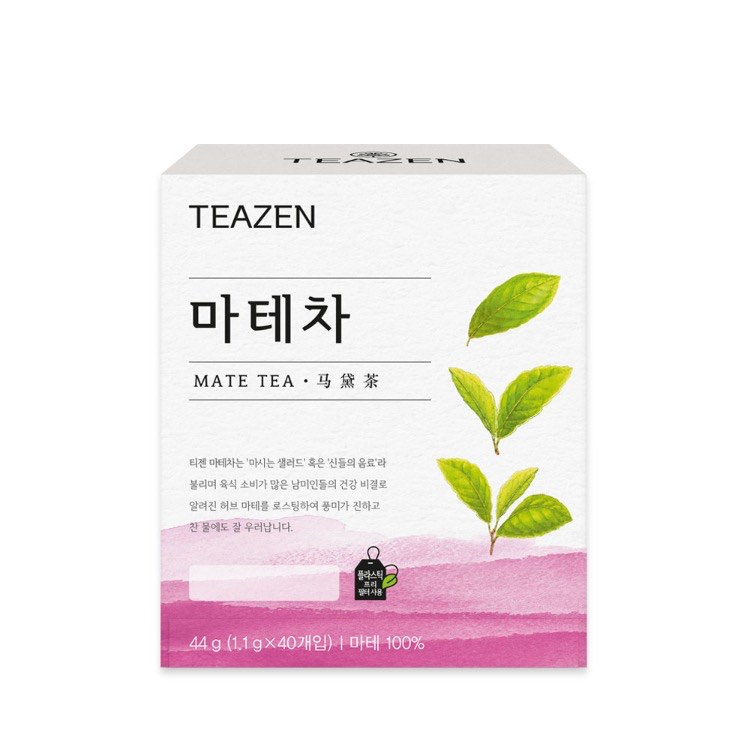 (1 กล่อง 40 ซอง)TEAZEN Roasted mate tea ชามาเต คุมหิว ชาลดน้ำหนัก ตัวดังแท้เกาหลี ช่วยอิ่มเร็ว คุมหิว ช่วยเผาผลาญไขมัน