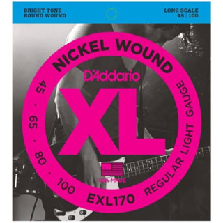 สายกีต้าร์เบสไฟฟ้า D’addario EXL170