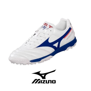 NFshoes รองเท้าฟุตบอล รองเท้าสตั๊ด 100 ปุ่ม ยี่ห้อ Mizuno(มิซูโน่) รุ่น MORELIA II PRO AS P1GD211425  สี ขาวน้ำเงิน