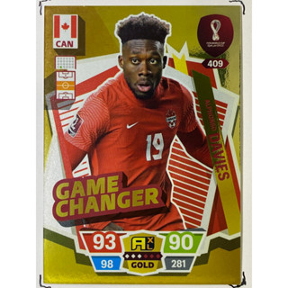 การ์ดนักฟุตบอล Alphonso Davies ฟุตบอลโลก Worldcup 2022 การ์ดสะสม Canada การ์ดนักเตะ แคนาดา