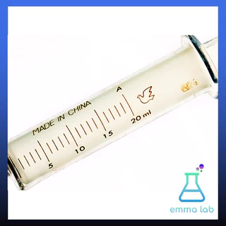 ไซริงค์แก้ว ไซริ้งค์แก้ว Glass Syringe 2/5/10/20/50 CC)ไซริ้งแก้ว กระบอกฉีดยา กระบอกฉีดยาแก้ว