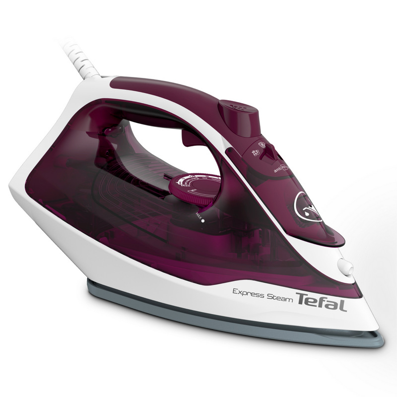 เตารีดไอน้ำ (2400วัตต์) TEFAL รุ่น FV2845/เตารีดไอน้ำ TEFAL FV1053 180 มล. 1200 วัตต์