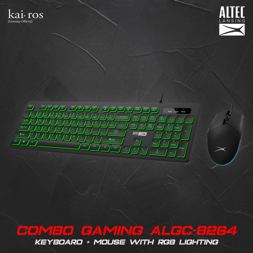 Keyboard Gaming Altec Lansing ALGK-8264 - RGB Membrane Keyboard USB Wired