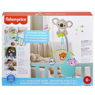 Fisher-Price 3 in 1 Soothe and Play Mobile-ฟิชเชอร์ไพรซ์ โมบาย กล่อมนอนโคอาลา 3-อิน-1 รุ่น HGB90