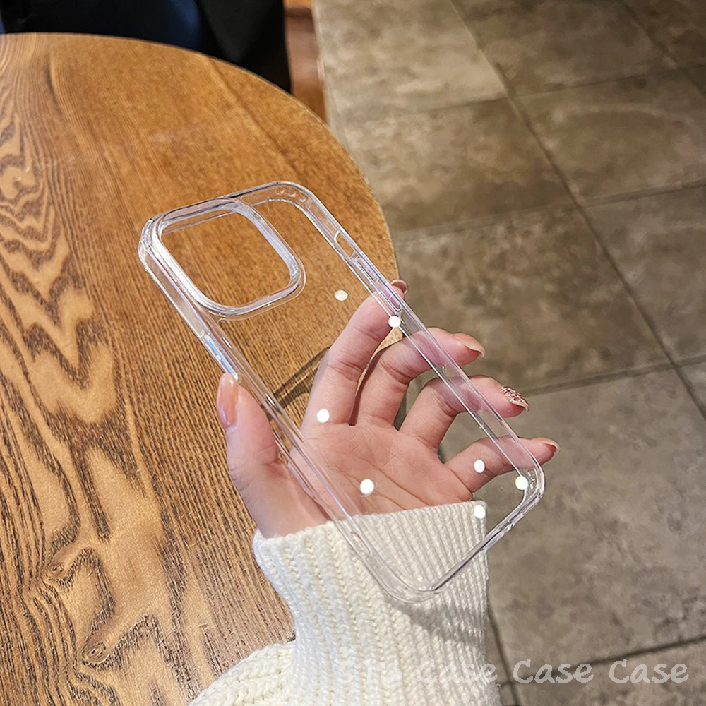 OO [หลังอะคริลิค] เคสใส สำหรับ iPhone case ไอโฟน TPU PC เคสกันกระแทก 17 Pro Max 16 15 plus 14 13 12 11 XS Max XR X 8 7 thumbnail 9
