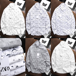 เสื้อเชิ้ตแขนยาว Zara  👨🏻 เสื้อเชิ้ตแขนยาวผู้ชาย | เสื้อผ้าแบรนด์เนม