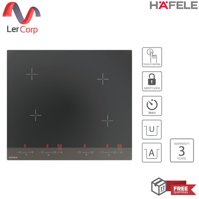(HAFELE) CERAMIC HOB PLUS+ SERIES เตาไฟฟ้ากระจกเซรามิค พลัส+ ซีรีย์ รุ่น PLUS-4C (495.06.170) (538.06.510)