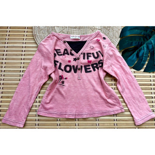 เสื้อแขนยาวเด็กผู้หญิงไซด์ 100 ป้ายElfin doll