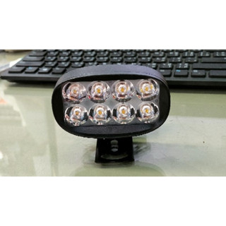 สปอร์ตไลท์#LEDแบบ8ดวงไฟ12Wแสงสีขาว[ มีขาจับพร้อมสาย ]