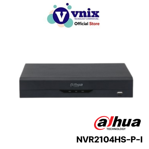 NVR2104HS-P-I เครื่องบันทึกภาพ กล้องวงจรปิด Dahua 4ch Compact 1U 4PoE NVR by Vnix Group