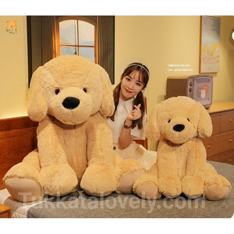 ตุ๊กตาโกลเด้นตัวใหญ่ 40-80cm โกลเด้นรีทรีฟเวอร์ตัวนุ่มขนนุ่ม