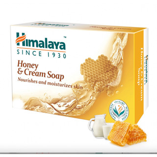 Himalaya Honey &amp; Cream  หิมาลายา สบู่น้ำผึ้งและครีม