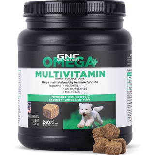 GNC Omega Multivitamin วิตามินรวมสุนัข เสริมภูมิ บำรุงกระดูก ผิวขน หัวใจ สมอง  เลือด ตา ประสาท