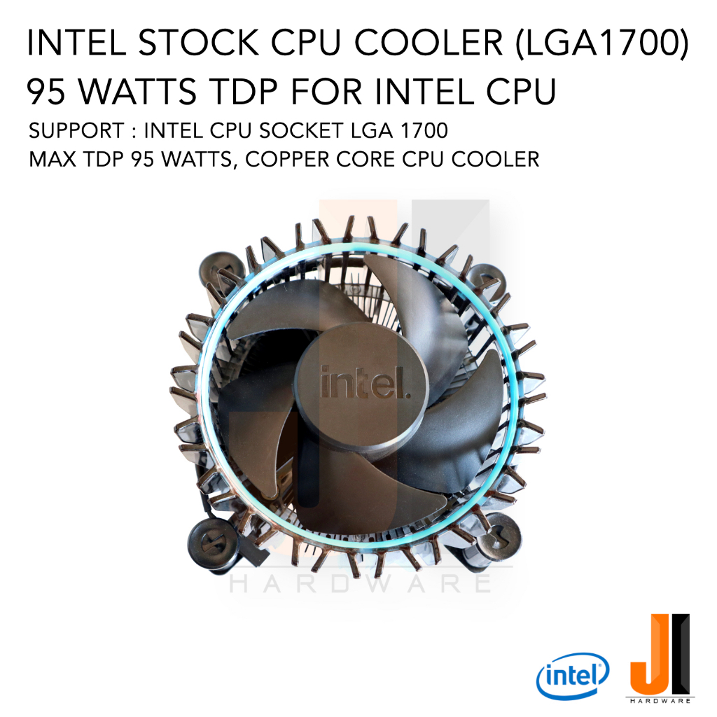Heatsink แกนทองแดง Intel Stock CPU Cooler For Intel CPU Socket LGA 1700 (Max TDP 95 Watts)  (ของใหม่