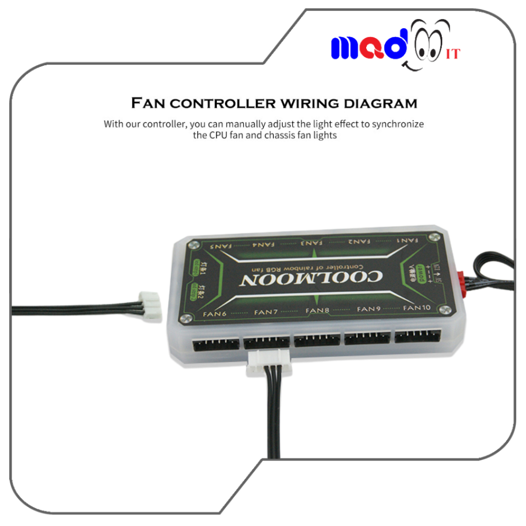 RGB SYNC Cable สายแปลง 5V 3 Pin เป็น 6pin 4Pin 5V ARGB 3P เป็น 4P 6P ใช้กล่องควบคุม coolmoon RGB 5V