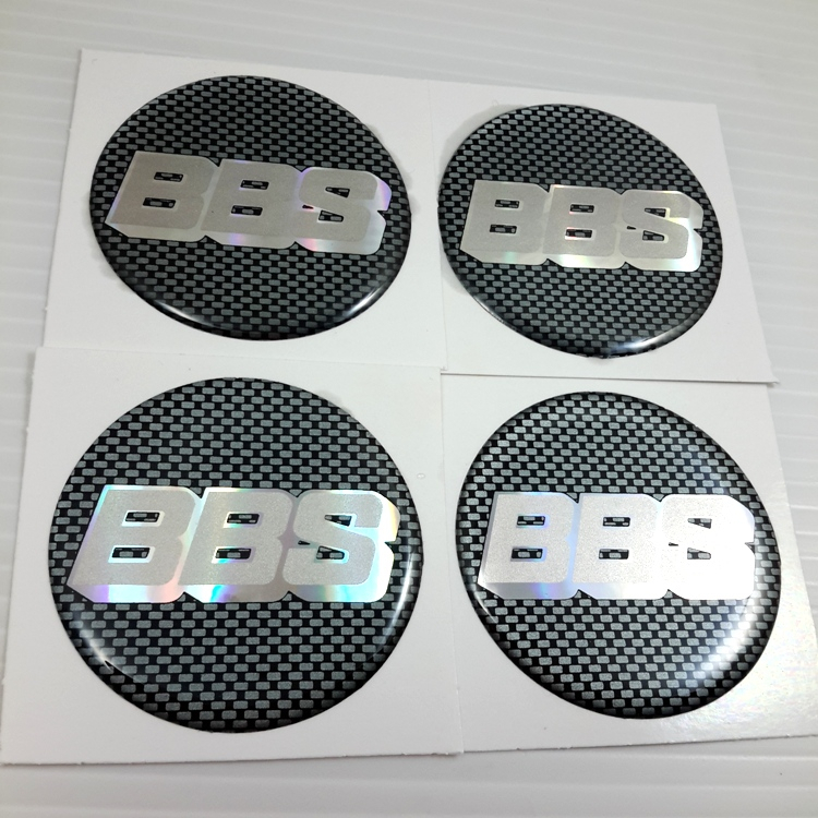 4 ชิ้นไซ 7 เซ็นต์ เรซินสติกเกอร์ดุมล้อสะท้อนแสง BBS Kevlar ดุมล้อ ฝาครอบล้อ แม็ก ดุมรถ ดุมแม็ก ฝาแม็ก ฝาล้อแม็ก