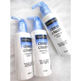 Neutrogena deep clean cleansing lotion 200ml(นำเข้าจากประเทศเกาหลีใต้)