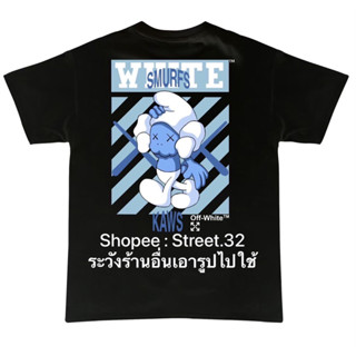 เสื้อยืดแขนสั้น Off Whi…te SMURFS