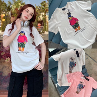 𝑁𝑒𝑤✨"POLO vacation bear t-shirt”💙🧸💕 (320฿ฟรีส่ง) เสื้อน้องหมี ลายใหม่ แบรนด์ POLO ล่าสุด งานชนช็อป ไปเลยค้า valen