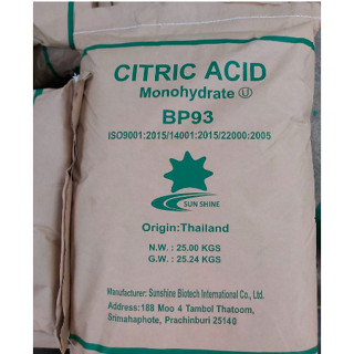 1kg กรดมะนาว Citric Acid Monohydrate-ขนาด 1 กก./ถุง