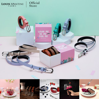 Louis Montini Boxset เข็มขัดผู้หญิง เข็มขัดแฟชั่น Women Belt MPU-GS