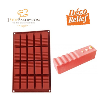 Deco Relief D107 Rectangle Silicone Mould NR.20 (SM228)/พิมพ์ซิลิโคนสี่เหลี่ยม