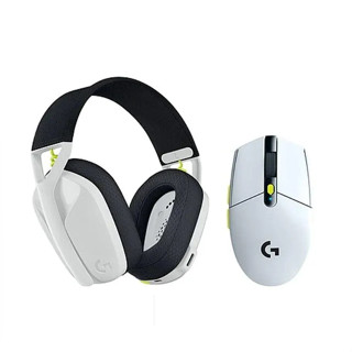 LOGITECH WIRELESS GAMING COMBO G304+G435 – White Black Lime LGT-981-001163