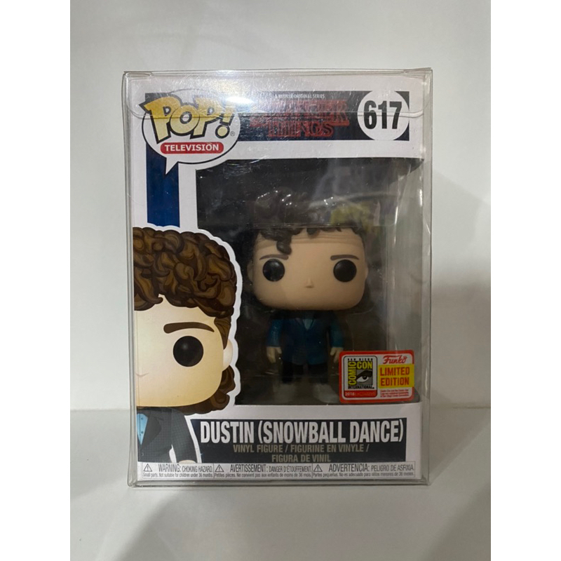 Funko Pop Dustin Snowball Stranger Things SDCC 2018 Exclusive 617