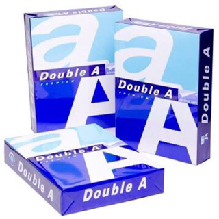 กระดาษ A4 Double A หนา 80 แกรม จำนวน 1 รีม