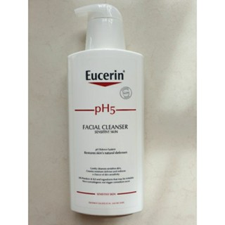 Eucerin pH5 Sensitive Facial Cleanser 400ml ยูเซอริน พีเอช5 เจลล้างหน้าสูตรอ่อนโยน สำหรับผิวบอบบาง 400 มล.