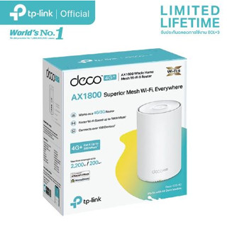 TP-Link Deco X20-4G เราเตอร์ Mesh รุ่นใส่ซิม 4G+ AX1800 Whole Home Mesh WiFi 6 Gateway