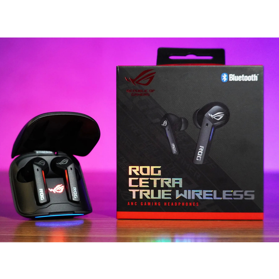 🔥หูฟังเกมมิ่งไร้สาย🔥 ASUS ROG CETRA TRUE WIRELESS Gaming Headphones (Low-Latency) Bluetooth Earbuds