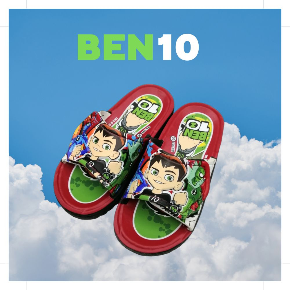 รองเท้าสวมเด็กชายBENTEN332 รองเท้าแตะเบนเทนลายการ์ตูน