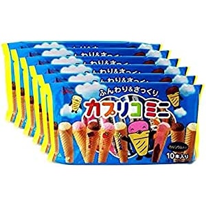 Ezaki Glico Caprico Mini Large Bag Chocolate Snacks 10 x 6 [ส่งตรงจากญี่ปุ่น]