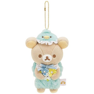 พวงกุญแจตุ๊กตา Rilakkuma: Swan and Gold Flower (Rilakkuma Store Limited) แบบ Rilakkuma ขนาด 15 x 10.5 x 6 ซม.