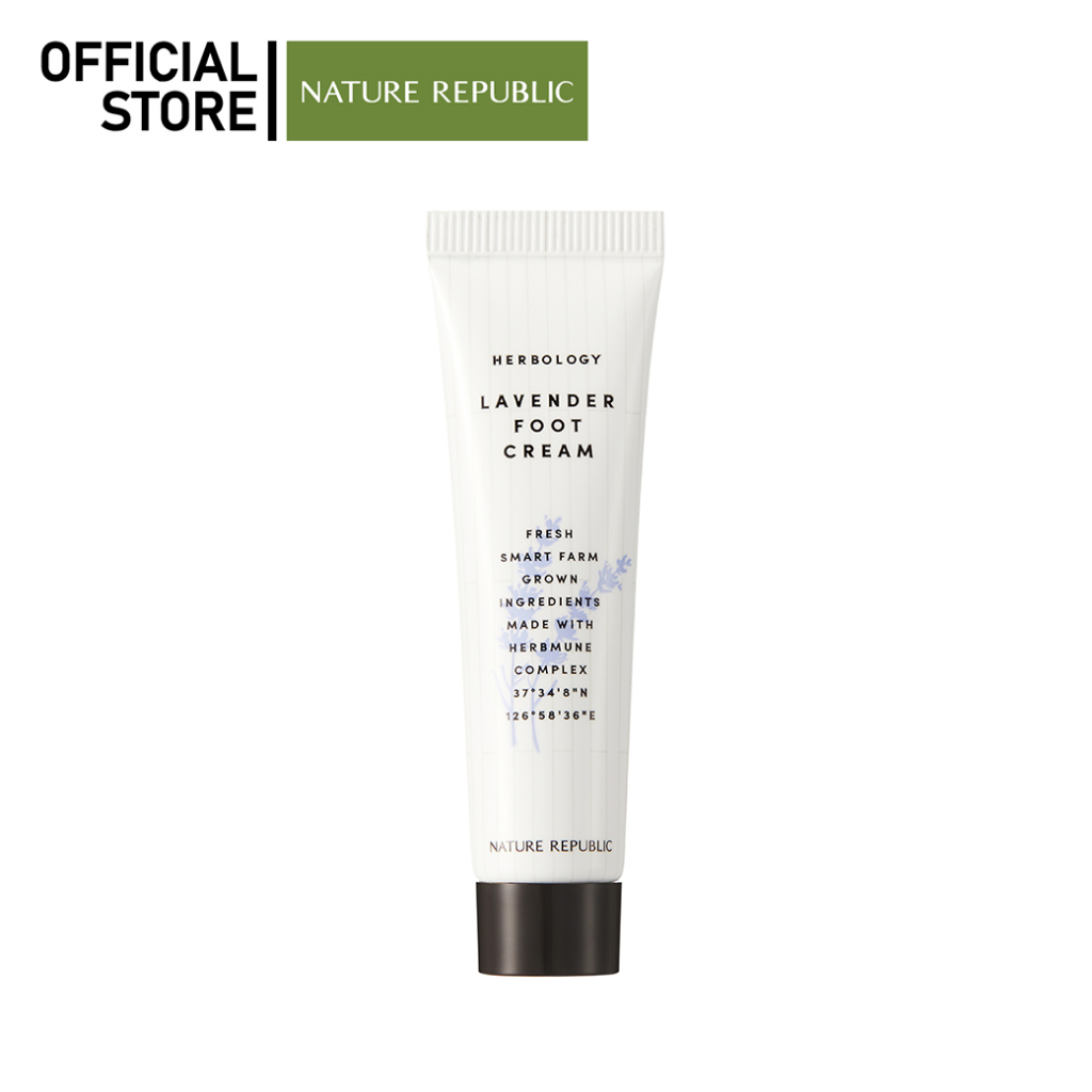 NATURE REPUBLIC HERBOLOGY LAVENDER FOOT CREAM (70ml) ครีมบำรุงเท้า เนียนนุ่ม ชุ่มชื้น