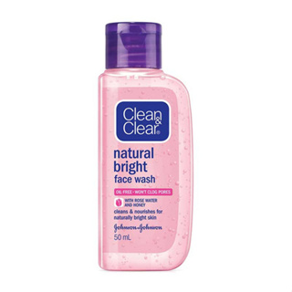 คลีน แอนด์ เคลียร์ โฟมล้างหน้า เนเชอรัล ไบรท์ เฟซ วอช 50มล. (52601) Clean &amp; Clear Natural Bright Face Wash