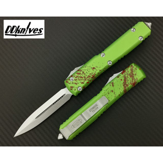 มีดออโต้ Microtech Ultratech Zombietech D/E OTF Automatic Knife Stonewash Blade (122-10Z)