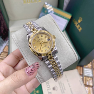 ส่งฟรี! (NEI) นาฬิกาข้อมือ ROLEX พร้อมกล่อง 31 mm ระบบออโต้