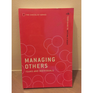 Managing Others: Teams and Individuals (Checklist) มือสอง