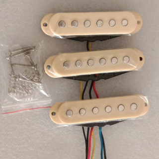 ปิ๊กอัพกีตาร์ไฟฟ้า 3 ชิ้น 1 เซ็ต Electric Guitar Single Coil Pickup Set Middle/ Neck/ Electric Guitar Single Coil Pickup